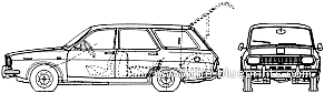 Renault 12 TL Break - Renault - drawings, dimensions, pictures of the car