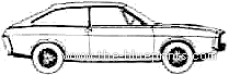Renault 15 TL - Рено - чертежи, габариты, рисунки автомобиля