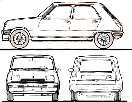 Renault 5 GTL 5-Door (1983) - Renault - drawings, dimensions, pictures of the car