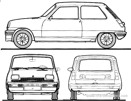 Renault 5 TS 3-Door (1983) - Renault - drawings, dimensions, pictures of the car