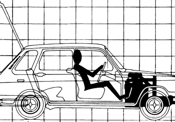 Renault 6 (1970) - Renault - drawings, dimensions, pictures of the car