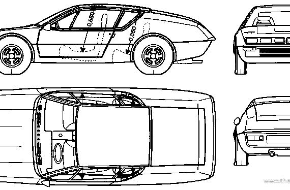 Renault Alpine A310 (1976) - Renault - drawings, dimensions, pictures of the car