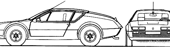 Renault Alpine A310 (1977) - Renault - drawings, dimensions, pictures of the car