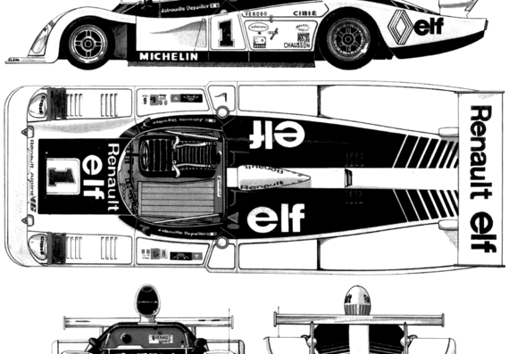 Renault Alpine A443 Le Mans (1978) - Renault - drawings, dimensions, pictures of the car