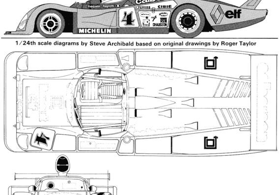 Renault Alpine A 442 - Renault - drawings, dimensions, pictures of the car