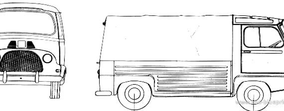 Renault Estafette Pick-up - Renault - drawings, dimensions, pictures of the car