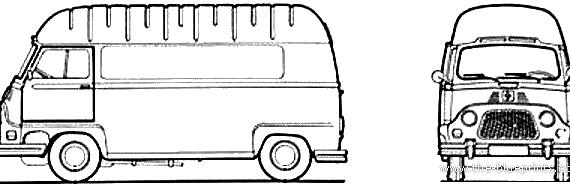Renault Estafette R2137 - Renault - drawings, dimensions, pictures of the car