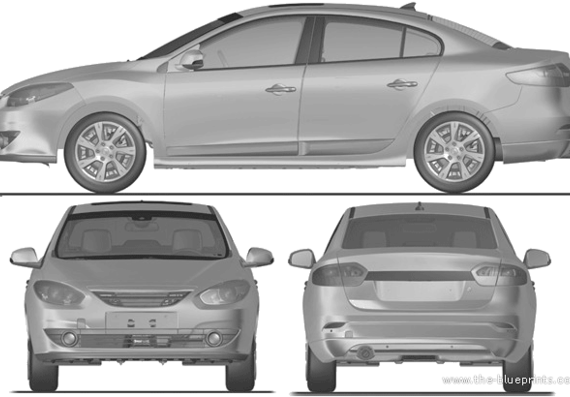 Renault Fluence (2012) - Renault - drawings, dimensions, pictures of the car