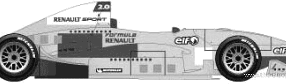 Renault Formula 2.0 Eurocap (2005) - Рено - чертежи, габариты, рисунки автомобиля