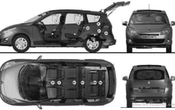 Renault Grand Scenic (2009) - Renault - drawings, dimensions, pictures of the car
