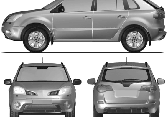 Renault Koleus (2012) - Renault - drawings, dimensions, pictures of the car