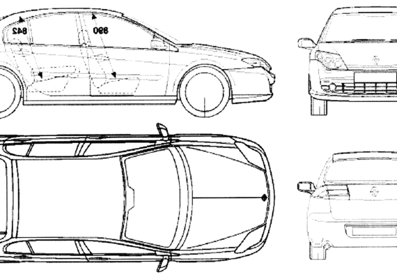 Renault Laguna III (2007) - Renault - drawings, dimensions, pictures of the car