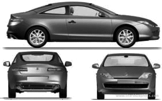 Renault Laguna III Coupe (2008) - Renault - drawings, dimensions, pictures of the car