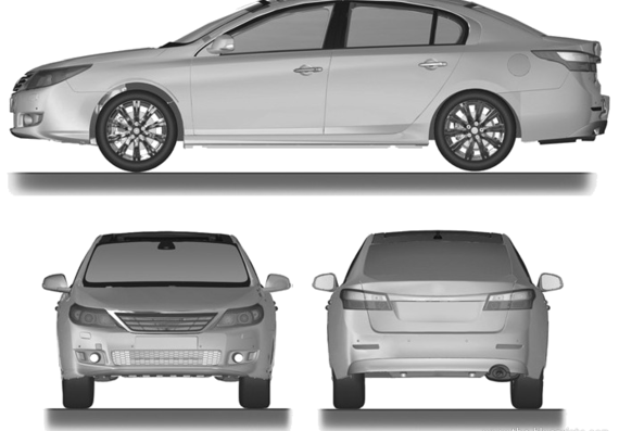 Renault Latitude (2013) - Renault - drawings, dimensions, pictures of the car