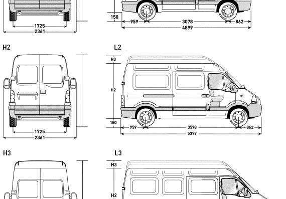 Renault Master Panel or Glazed Van (2007) - Renault - drawings, dimensions, pictures of the car