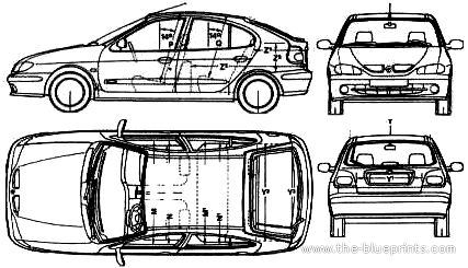 Renault Megane 5-Door - Renault - drawings, dimensions, pictures of the car