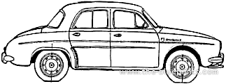 Renault Ondine - Renault - drawings, dimensions, pictures of the car
