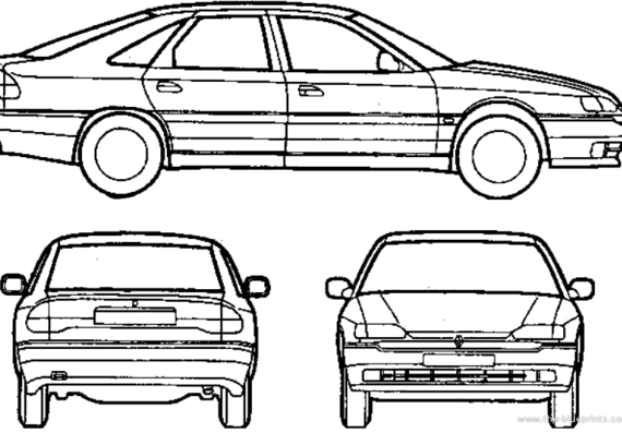 Renault Safrane - Renault - drawings, dimensions, pictures of the car