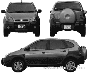 Renault Scenic RX4 (2001) - Renault - drawings, dimensions, pictures of the car