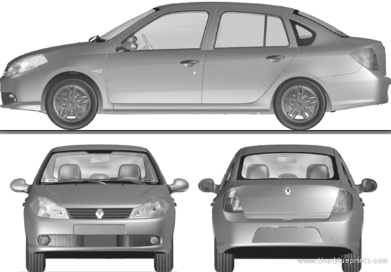 Renault Symbol (2012) - Renault - drawings, dimensions, pictures of the car
