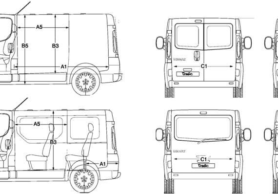 Renault Trafic (2006) - Renault - drawings, dimensions, pictures of the car