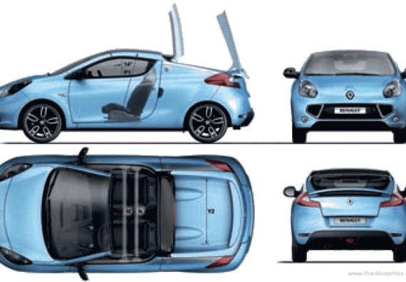 Renault Wind (2011) - Renault - drawings, dimensions, pictures of the car