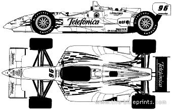 Reynard CART (2000) - Various cars - drawings, dimensions, pictures of the car