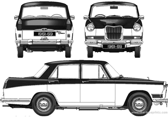 Riley 4 Seventy Two (1966) - Riley - drawings, dimensions, pictures of the car