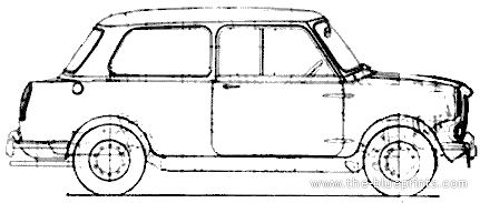 Riley Elf Mk.III - Разные автомобили - чертежи, габариты, рисунки автомобиля
