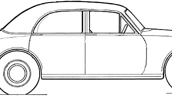Riley Pathfinder (1955) - Разные автомобили - чертежи, габариты, рисунки автомобиля