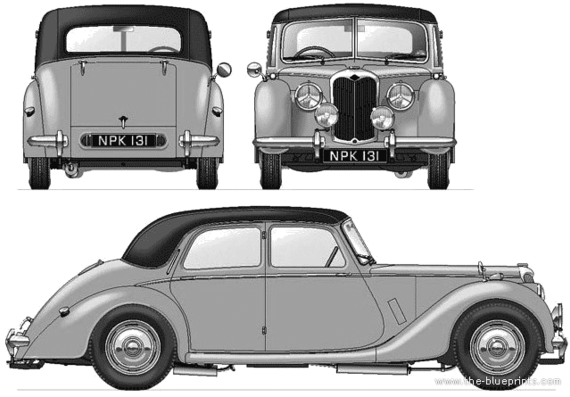 Riley RMA 1.5 Litre (1949) - Riley - drawings, dimensions, pictures of the car