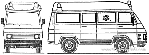 Rocar - Разные автомобили - чертежи, габариты, рисунки автомобиля