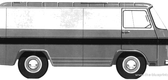 Rocar TV12M Van (1973) - Разные автомобили - чертежи, габариты, рисунки автомобиля