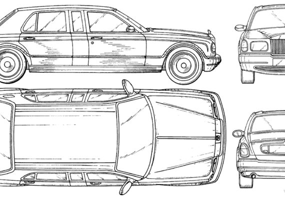 Rolls-Royce 02 Limo - Rolls Royce - drawings, dimensions, pictures of the car