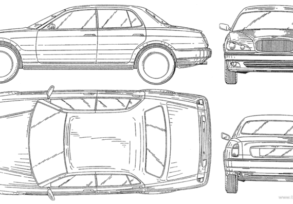 Rolls-Royce 03 - Роллс Ройс - чертежи, габариты, рисунки автомобиля