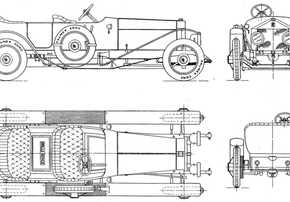 Rolls-Royce 40-50 Silver Ghost (1913) - Rolls Royce - drawings, dimensions, pictures of the car