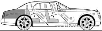Rolls-Royce Phantom Coupe (2008) - Rolls Royce - drawings, dimensions, pictures of the car