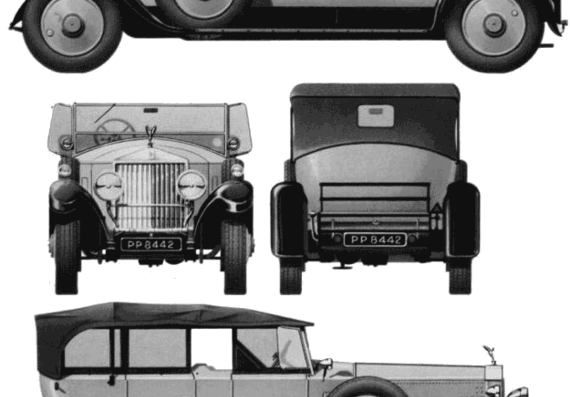 Rolls-Royce Phantom I (1927) - Rolls Royce - drawings, dimensions, pictures of the car