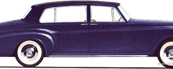 Rolls-Royce Phantom V Mulliner (1960) - Роллс Ройс - чертежи, габариты, рисунки автомобиля