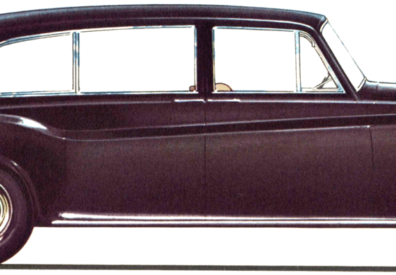 Rolls-Royce Phantom V Park Ward (1960) - Роллс Ройс - чертежи, габариты, рисунки автомобиля