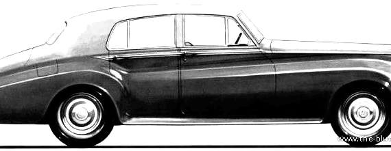 Rolls-Royce Silver Cloud II (1962) - Роллс Ройс - чертежи, габариты, рисунки автомобиля