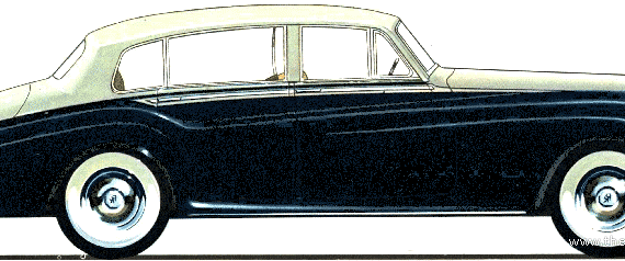 Rolls-Royce Silver Cloud II LWB (1959) - Роллс Ройс - чертежи, габариты, рисунки автомобиля