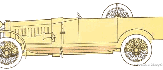 Rolls-Royce Silver Ghost Tender - Rolls Royce - drawings, dimensions, pictures of the car