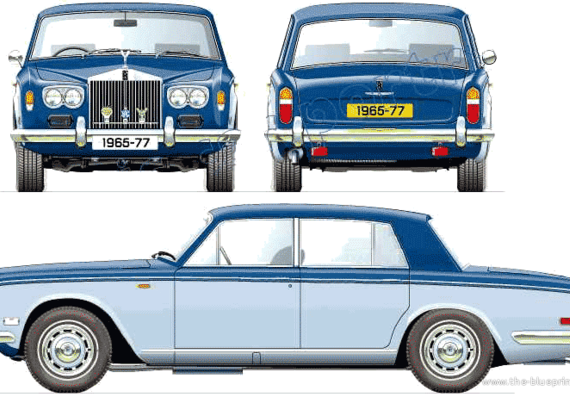 Rolls-Royce Silver Shadow (1976) - Rolls Royce - drawings, dimensions, pictures of the car