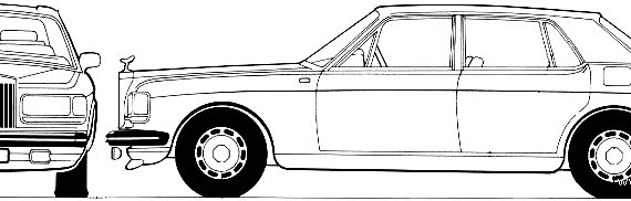 Rolls-Royce Silver Spirit (1985) - Rolls Royce - drawings, dimensions, pictures of the car