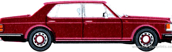 Rolls-Royce Silver Spirit (1987) - Роллс Ройс - чертежи, габариты, рисунки автомобиля