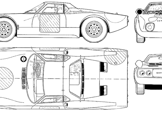 Rover BRM - Ровер - чертежи, габариты, рисунки автомобиля
