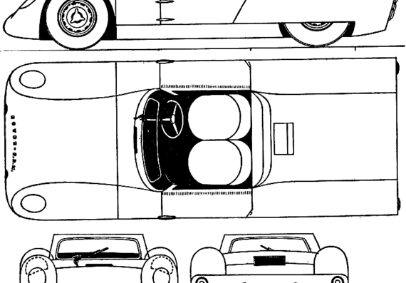 Rover BRM (1963) - Ровер - чертежи, габариты, рисунки автомобиля