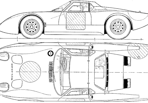Rover BRM Gas-Turbine Car - Rover - drawings, dimensions, pictures of the car