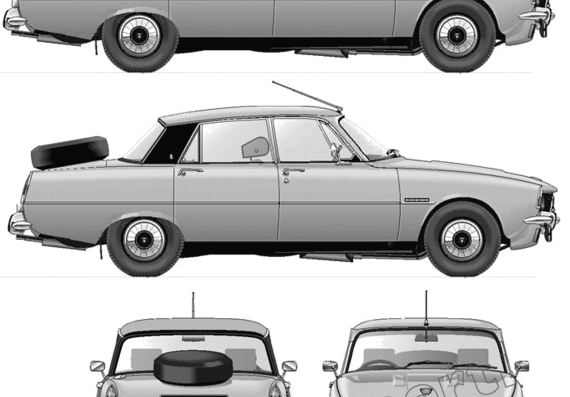 Rover P6 2000TC Series II (1973) - Rover - drawings, dimensions, pictures of the car